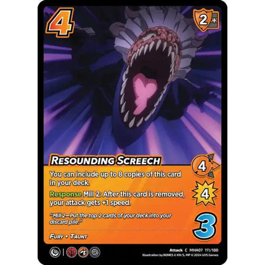 Resounding Screech, 111/180, C, UniVersus, MHA07 Girl Power