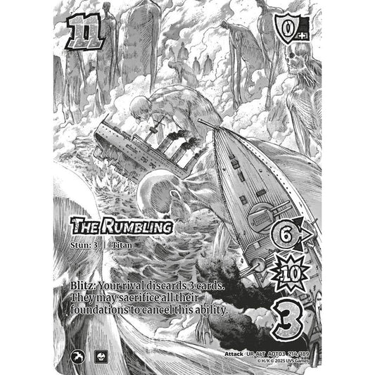 The Rumbling 214/189 AOT03 Universus Attack on Titan: Apocalypse Attack UR-ALT
