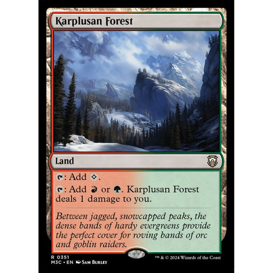 Karplusan Forest, 351, rare, Magic: The Gathering, Modern Horizons 3
