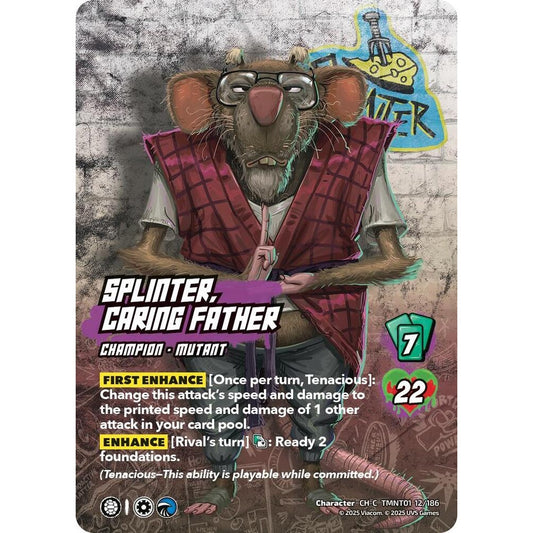 Splinter, Caring Father 12/186 TMNT01 Universus Teenage Mutant Ninja Turtles Character CH-C
