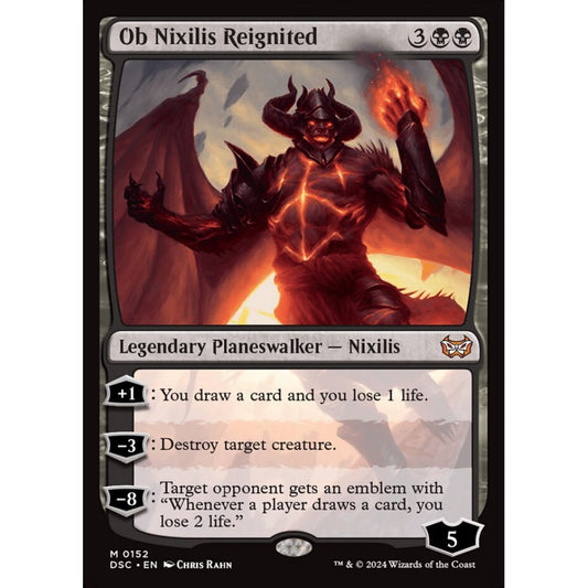 Ob Nixilis Reignited, 152, mythic, Magic: The Gathering, Duskmourn: House of Horror