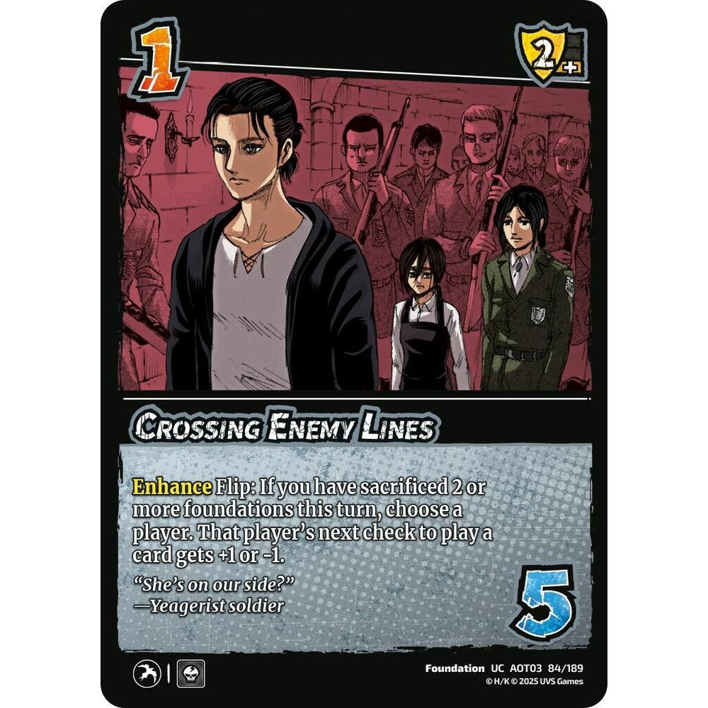 Crossing Enemy Lines 84/189 AOT03 Universus Attack on Titan: Apocalypse Foundation UC