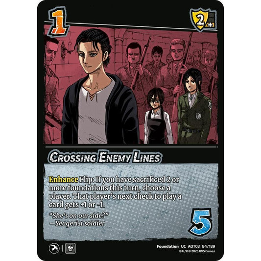 Crossing Enemy Lines 84/189 AOT03 Universus Attack on Titan: Apocalypse Foundation UC