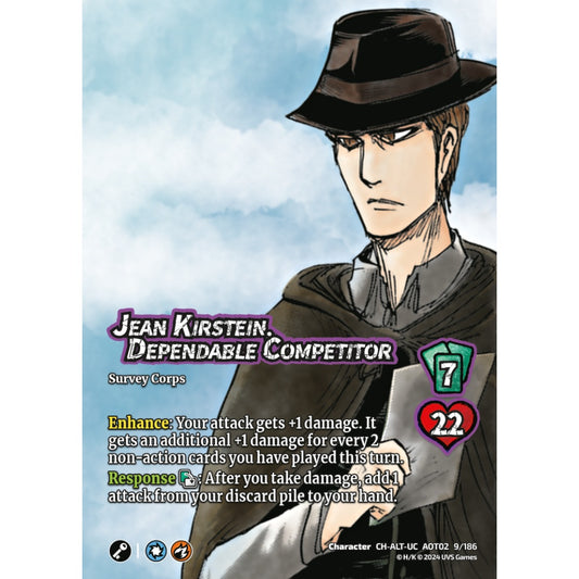 Jean Kirstein, Dependable Competitor, 9/186, AOT02, Universus, Attack on Titan: Origins of Power, Character, CH-UC-ALT