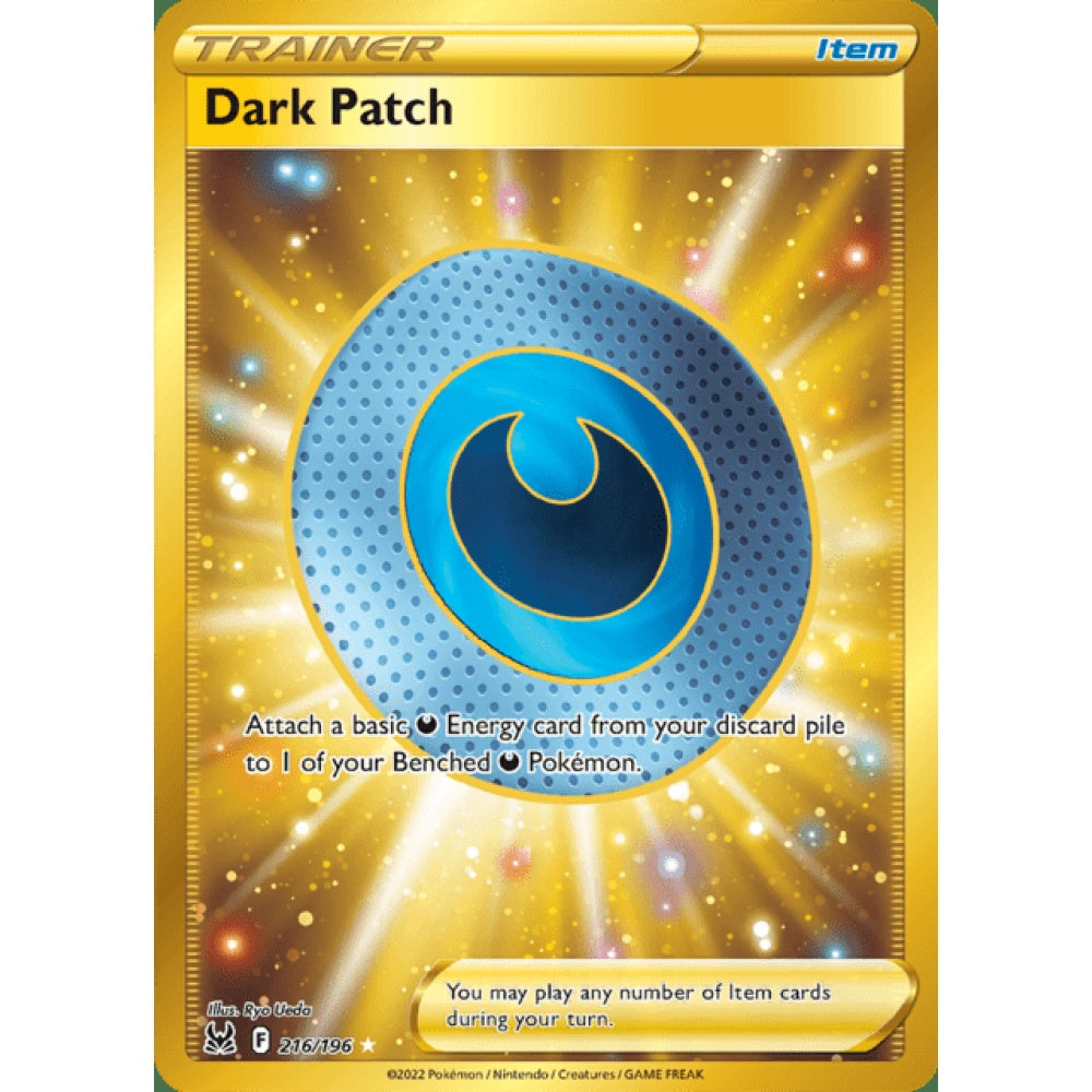 Dark Patch Secret Rare 216/196 Pokemon Card Game Lost Origins