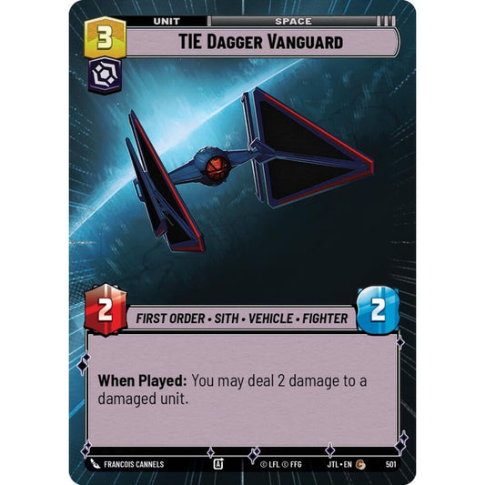 TIE Dagger Vanguard, C, JTL 501) Hyperspace, Star Wars Unlimited