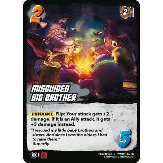 Misguided Big Brother 97/186 TMNT01 Universus Teenage Mutant Ninja Turtles Foundation C