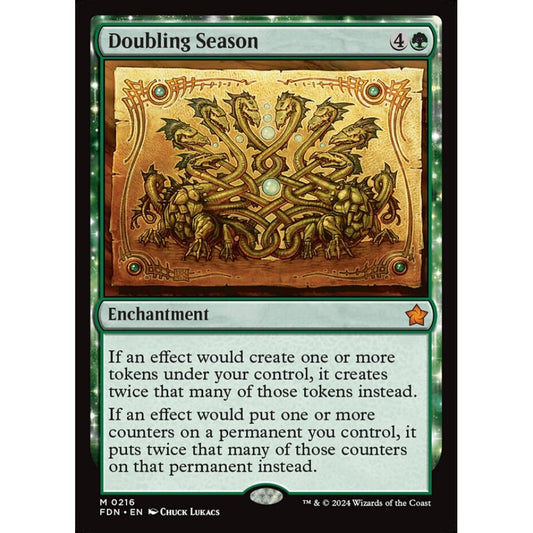 Doubling Season, 216, mythic, Magic: The Gathering, Foundations
