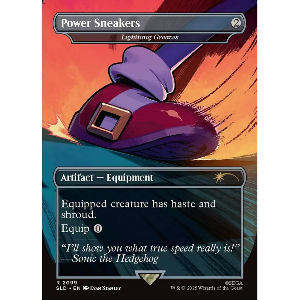 Lightning Greaves rare 2099 Magic the Gathering Secret Lair Drop