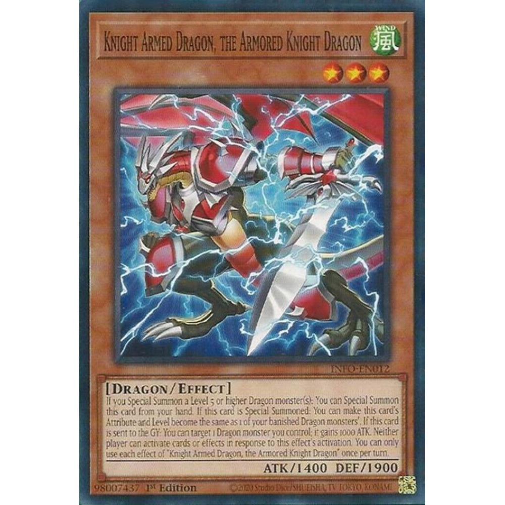Knight Armed Dragon, the Armored Knight Dragon INFO-EN012 Common Yu-Gi-Oh The Infinite Forbidden