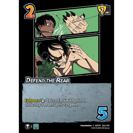Defend the Rear, 222/297, C, UniVersus, Attack on Titan: Battle for Humanity
