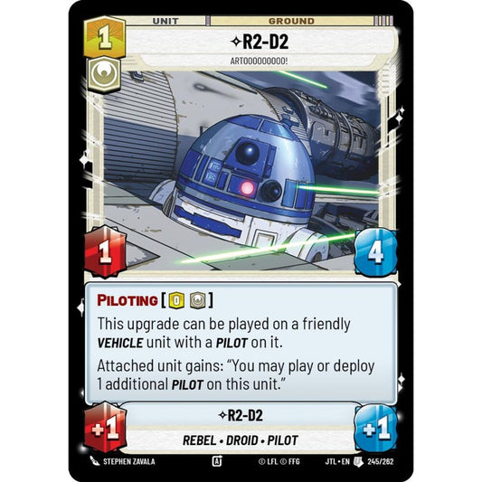R2-D2, U, JTL 245), Star Wars Unlimited