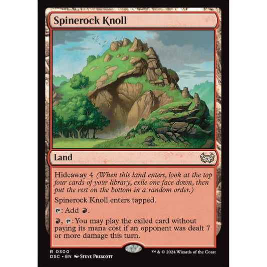Spinerock Knoll, 300, rare, Magic: The Gathering, Duskmourn: House of Horror