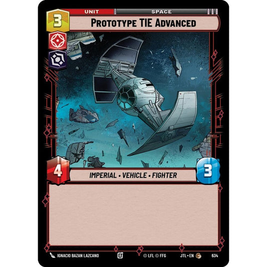 Prototype TIE Advanced, C, JTL 634) Foil, Star Wars Unlimited
