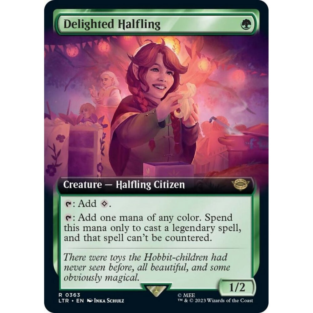Delighted Halfling, rare, 363, Magic the Gathering, The Lord of the Rings: Tales of Middle-earth