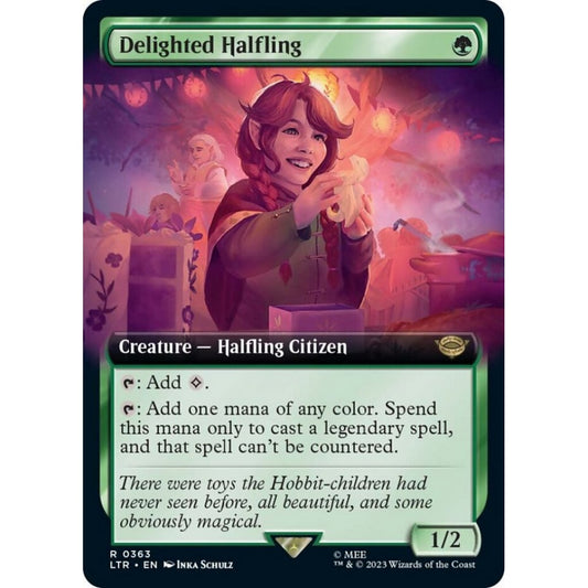Delighted Halfling, rare, 363, Magic the Gathering, The Lord of the Rings: Tales of Middle-earth