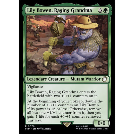 Lily Bowen, Raging Grandma rare 79 Magic the Gathering Fallout