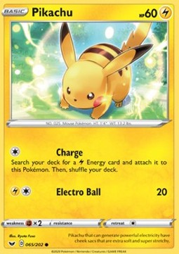 Pikachu - Sword & Shield (Common) [SSH-65]