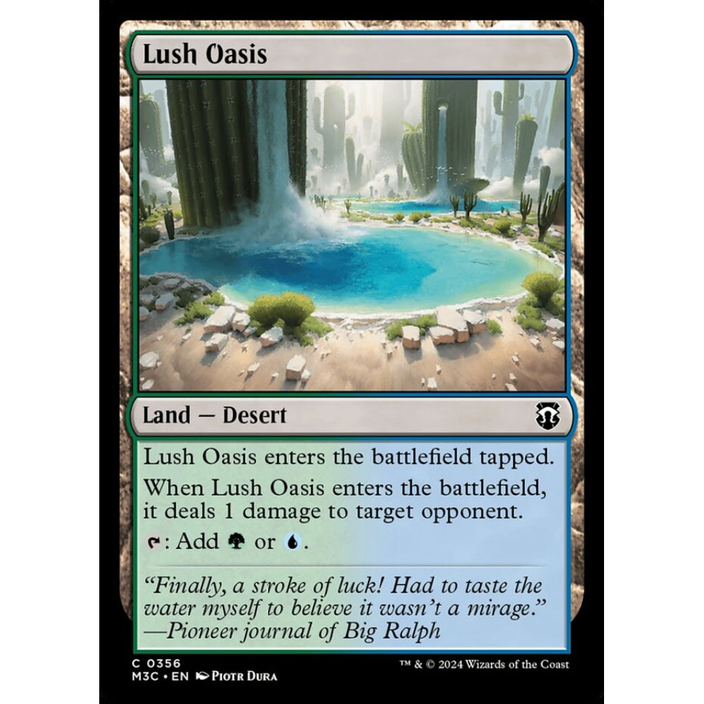 Lush Oasis, 356, common, Magic: The Gathering, Modern Horizons 3
