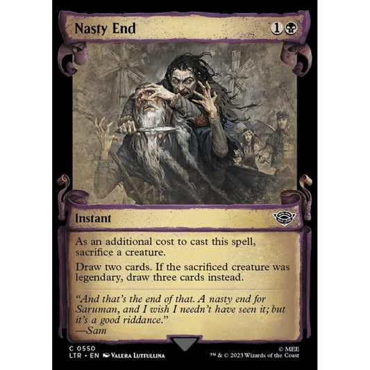 Nasty End, common, 550, Magic the Gathering, The Lord of the Rings: Tales of Middle-earth