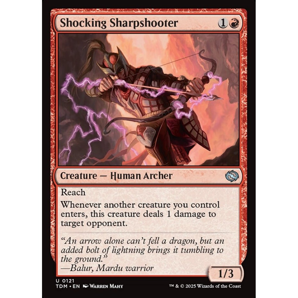 Shocking Sharpshooter uncommon 121 Magic the Gathering Tarkir: Dragonstorm