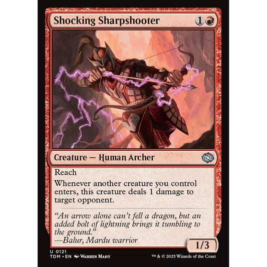 Shocking Sharpshooter uncommon 121 Magic the Gathering Tarkir: Dragonstorm