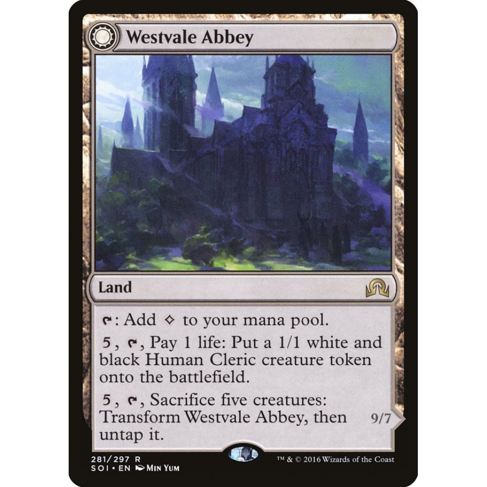 Westvale Abbey // Ormendahl, Profane Prince rare 281 Magic the Gathering Shadows over Innistrad