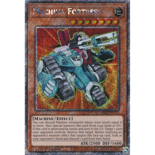 Machina Fortress RA03-EN233 QCR Quarter Century Secret Rare Yu-Gi-Oh Quarter Century Bonanza in Art