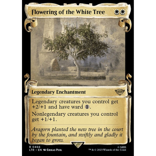 Flowering of the White Tree, rare, 466, Magic the Gathering, The Lord of the Rings: Tales of Middle-earth