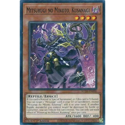 Mitsurugi no Mikoto, Kusanagi SUDA-EN090 Common Yu-Gi-Oh Supreme Darkness