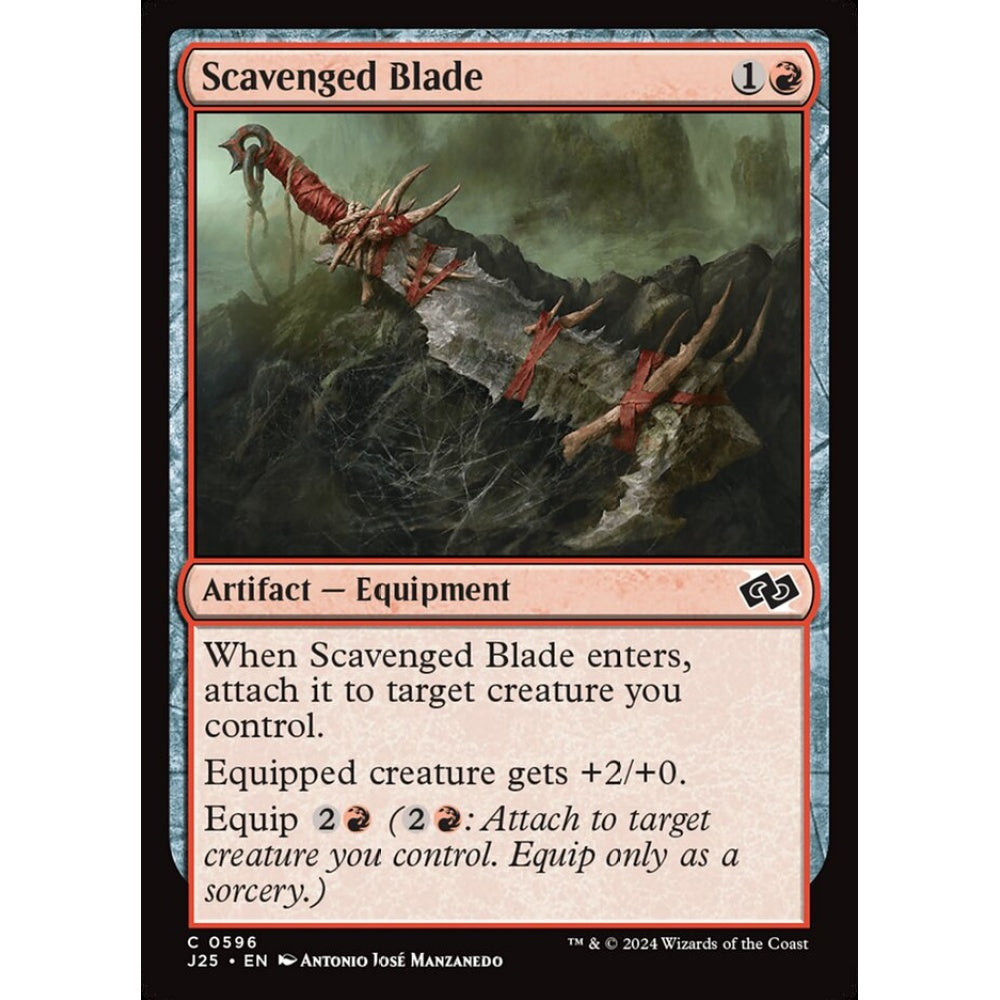 Scavenged Blade, 596, common, Magic: The Gathering, Foundations Jumpstart
