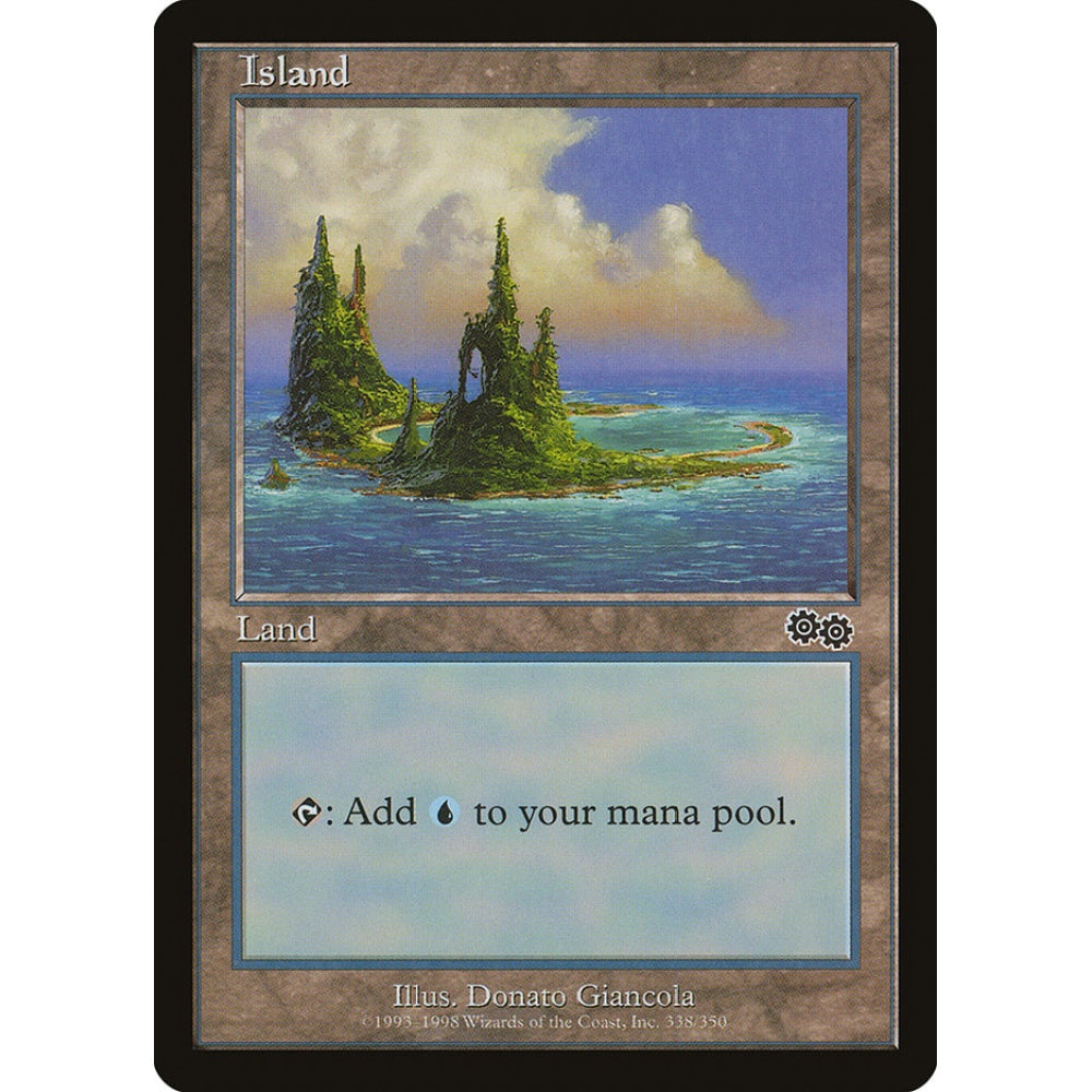 Island common 338 Magic the Gathering Urza's Saga