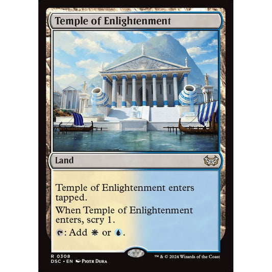 Temple of Enlightenment, 308, rare, Magic: The Gathering, Duskmourn: House of Horror