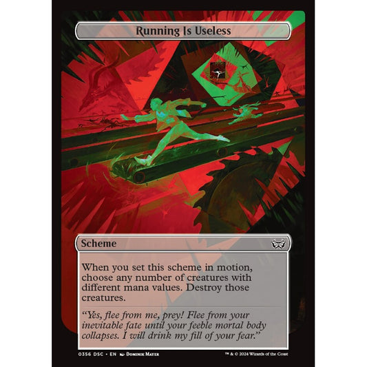 Running Is Useless, 356, common, Magic: The Gathering, Duskmourn: House of Horror