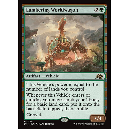 Lumbering Worldwagon, 168, rare, Magic: The Gathering, Aetherdrift