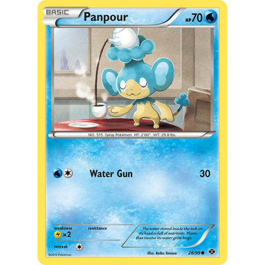 Panpour Common 28/99 Pokemon Card Game Next Destinies