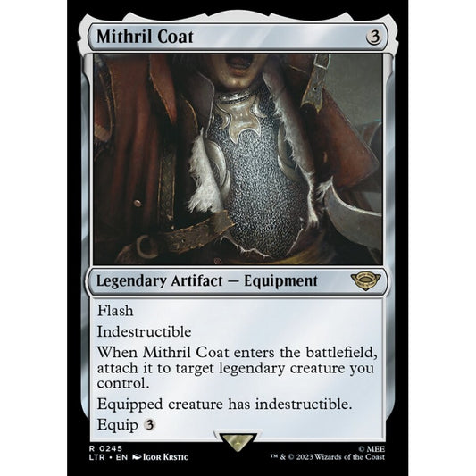 Mithril Coat, rare, 245, Magic the Gathering, The Lord of the Rings: Tales of Middle-earth