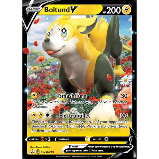 Boltund V Black Star Promo SWSH219 Pokemon Card Game Sword & Shield Promos