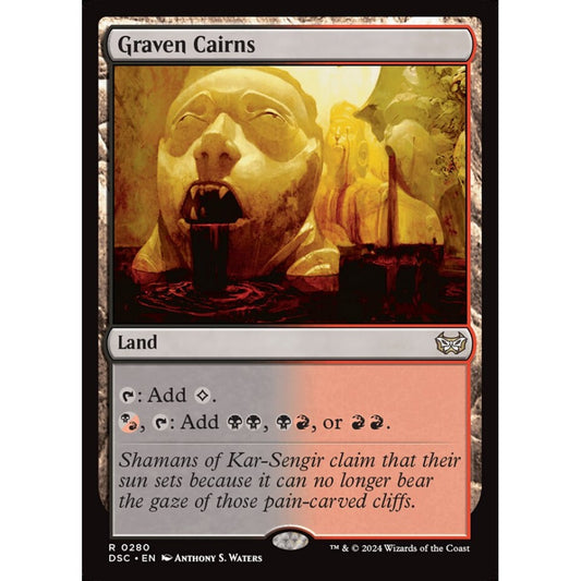 Graven Cairns, 280, rare, Magic: The Gathering, Duskmourn: House of Horror