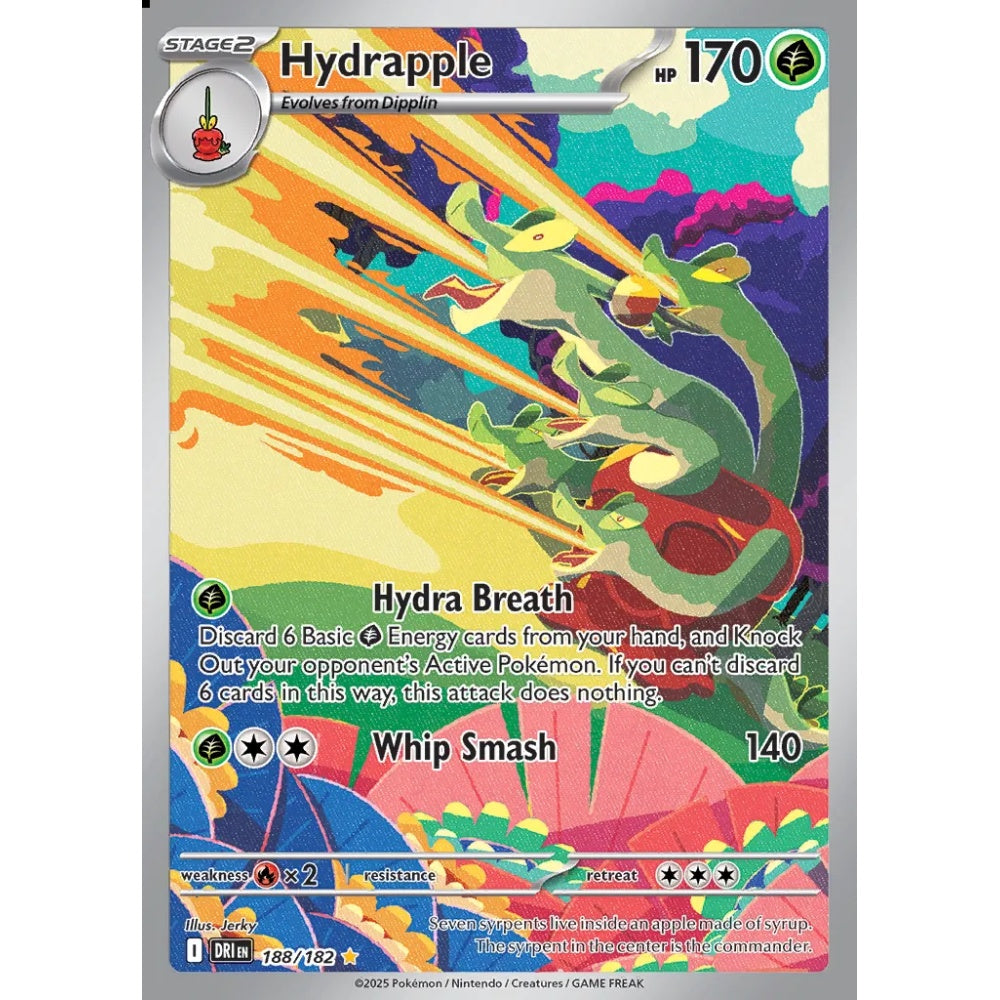 Hydrapple Illustration Rare 188/182 Pokemon Card Game Destined Rivals