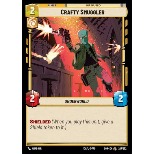 Crafty Smuggler, 207, C, Star Wars Unlimited, Sparks Of Rebellion