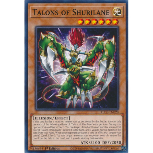 Talons of Shurilane, LEDE-EN028, Common, Yu-Gi-Oh!, Legacy of Destruction