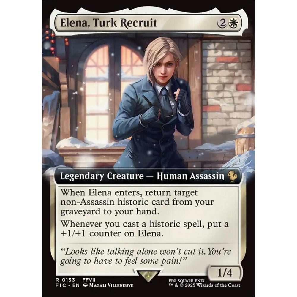 Elena, Turk Recruit rare 133 Magic the Gathering Final Fantasy Commander