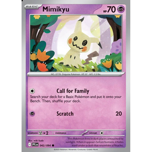 Mimikyu Common 042/094 Pokemon Card Game Phantasmal Flames