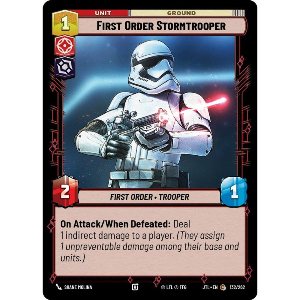 First Order Stormtrooper, C, JTL 132), Star Wars Unlimited