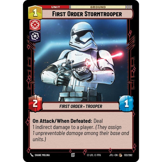 First Order Stormtrooper, C, JTL 132), Star Wars Unlimited
