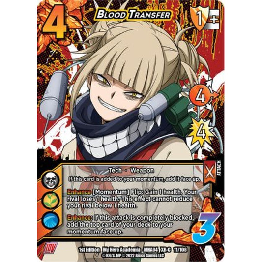 Blood Transfer, 011/108, XR-C, UniVersus, MHA04 League of Villains