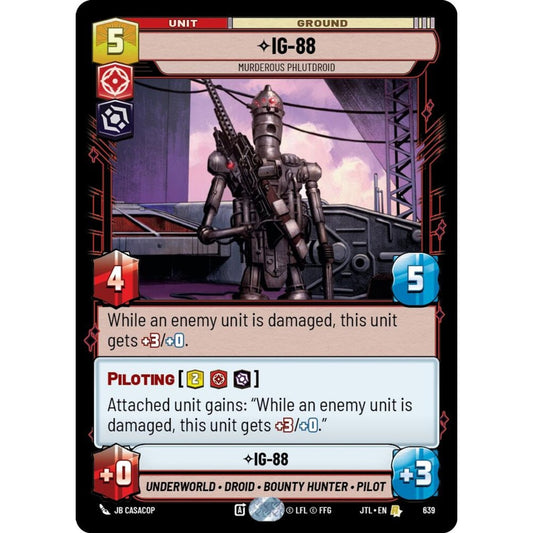 IG-88, R, JTL 639) Foil, Star Wars Unlimited