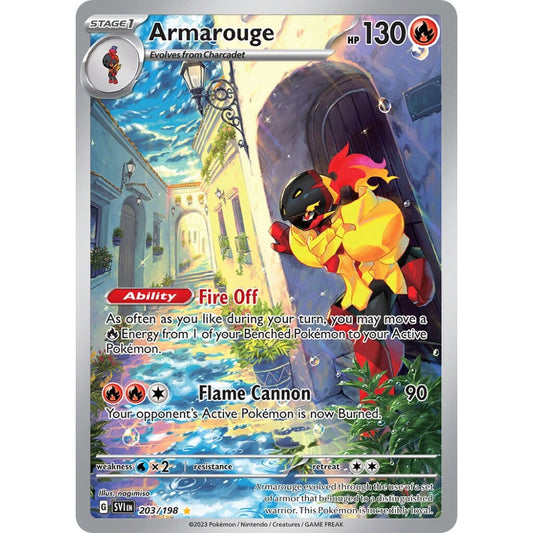 Armarouge Illustration Rare 203/198 Pokemon Card Game Scarlet & Violet