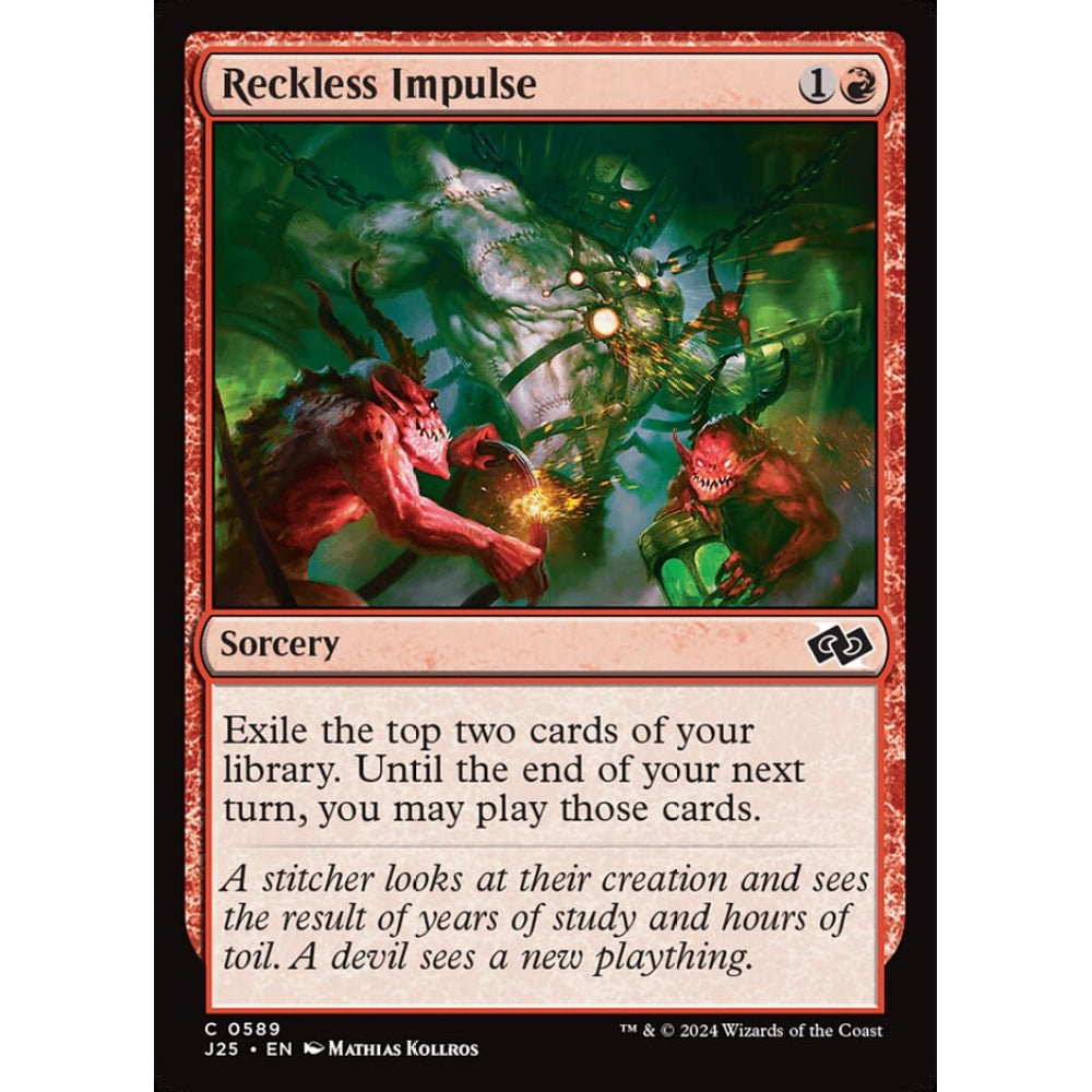 Reckless Impulse, 589, common, Magic: The Gathering, Foundations Jumpstart